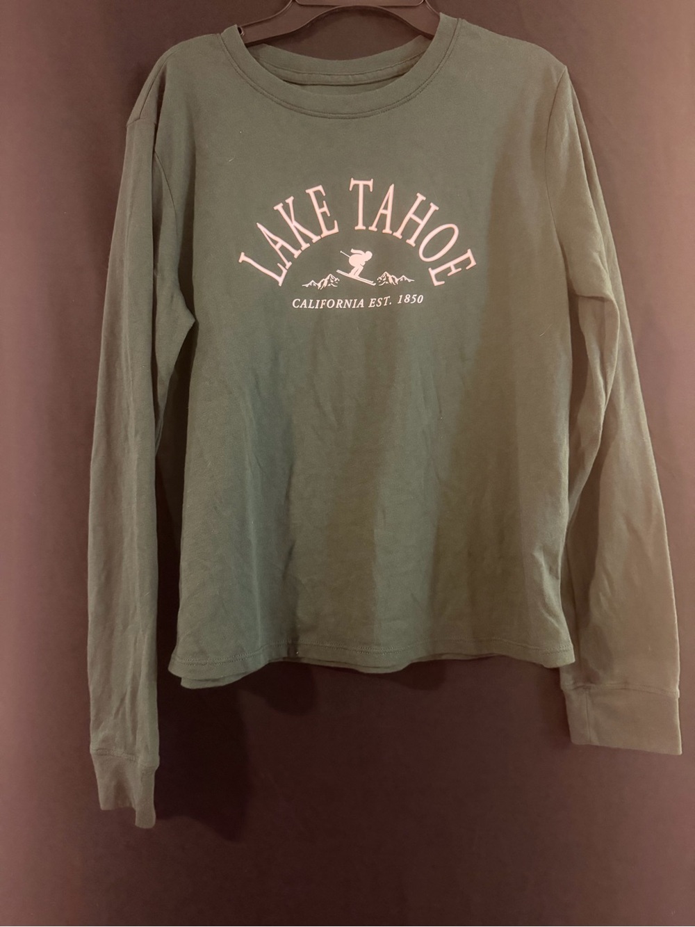 abercrombie kids Forest Green Lake Tahoe Graphic Long-Sleeve Tee